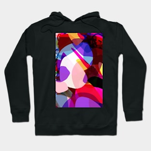 Abstract Hot Tone Color Watercolor Hoodie